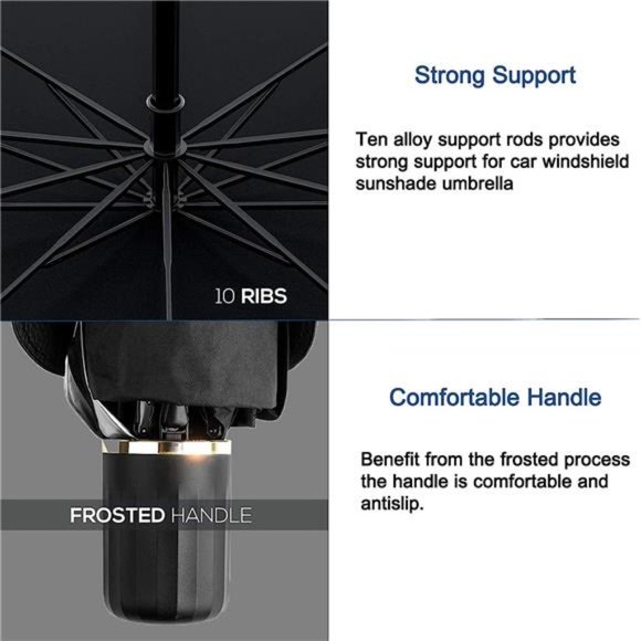Car Windshield Sunshade Umbrella Foldable Car Sun Visor Front Window Sun Shade - Picture 6 of 7